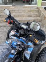 Бензиново ATV MaxMotors 200cc Grizzly PRO с LED бар - Blue Camouflage - Image 8