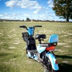 Електрически скутер-велосипед MaxMotors EBZ14 500W - BLUE - Image 3