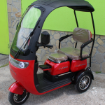 Триместна Електрическа Триколка MaxMotors X3 1800W - RED - Image 8