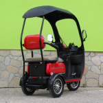 Триместна Електрическа Триколка MaxMotors X3 1800W - RED - Image 5