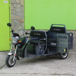 Електрическа триместна товарна триколка MaxiGo Pro, Gray, 2000W, с възможност за… - Image 2