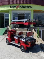 Електрическа четириколка с соларен панел CARGO LUX SOLAR PLUS 1500W/60V - RED - Image 5