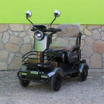 Мини триместна електрическа четириколка MaxMotors A9 GRAY, 1500W, 48V/20Ah