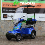 Електрическа четириколка с покрив Max Motors FM4 BLUE, 1500W, 60V, 20Ah
