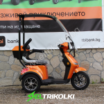 Електрическа Фамозна триколка с покрив MaXmotors FM1 1500W Orange - Image 4